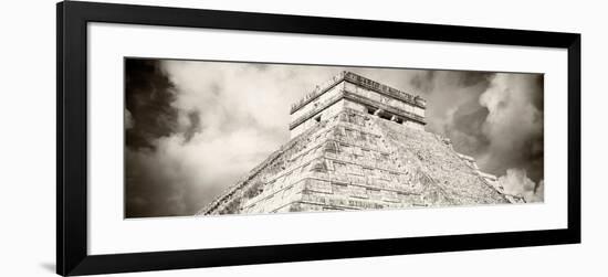 ¡Viva Mexico! Panoramic Collection - El Castillo Pyramid - Chichen Itza XV-Philippe Hugonnard-Framed Photographic Print