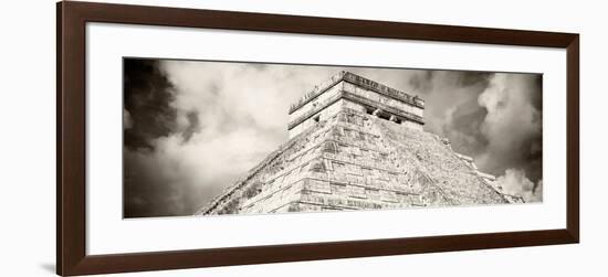 ¡Viva Mexico! Panoramic Collection - El Castillo Pyramid - Chichen Itza XV-Philippe Hugonnard-Framed Photographic Print