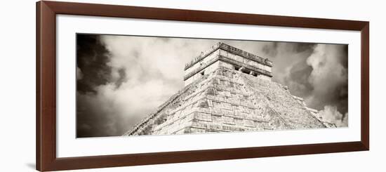 ¡Viva Mexico! Panoramic Collection - El Castillo Pyramid - Chichen Itza XV-Philippe Hugonnard-Framed Photographic Print