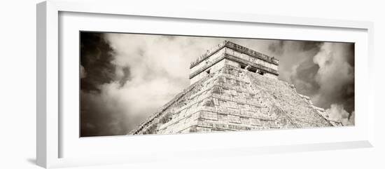 ¡Viva Mexico! Panoramic Collection - El Castillo Pyramid - Chichen Itza XV-Philippe Hugonnard-Framed Photographic Print