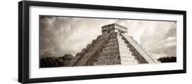 ¡Viva Mexico! Panoramic Collection - El Castillo Pyramid - Chichen Itza-Philippe Hugonnard-Framed Photographic Print