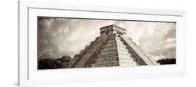 ¡Viva Mexico! Panoramic Collection - El Castillo Pyramid - Chichen Itza-Philippe Hugonnard-Framed Photographic Print