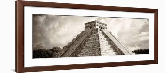 ¡Viva Mexico! Panoramic Collection - El Castillo Pyramid - Chichen Itza-Philippe Hugonnard-Framed Photographic Print