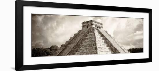 ¡Viva Mexico! Panoramic Collection - El Castillo Pyramid - Chichen Itza-Philippe Hugonnard-Framed Photographic Print