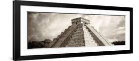 ¡Viva Mexico! Panoramic Collection - El Castillo Pyramid - Chichen Itza-Philippe Hugonnard-Framed Photographic Print