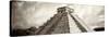 ¡Viva Mexico! Panoramic Collection - El Castillo Pyramid - Chichen Itza-Philippe Hugonnard-Stretched Canvas