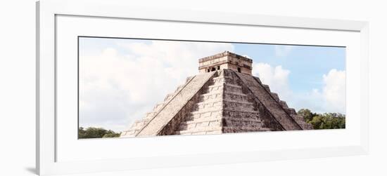 ¡Viva Mexico! Panoramic Collection - El Castillo Pyramid in Chichen Itza II-Philippe Hugonnard-Framed Photographic Print