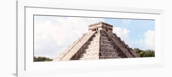 ¡Viva Mexico! Panoramic Collection - El Castillo Pyramid in Chichen Itza II-Philippe Hugonnard-Framed Photographic Print