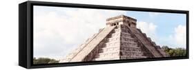 ¡Viva Mexico! Panoramic Collection - El Castillo Pyramid in Chichen Itza II-Philippe Hugonnard-Framed Stretched Canvas