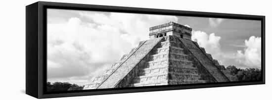 ¡Viva Mexico! Panoramic Collection - El Castillo Pyramid in Chichen Itza III-Philippe Hugonnard-Framed Stretched Canvas