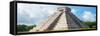 ¡Viva Mexico! Panoramic Collection - El Castillo Pyramid in Chichen Itza IV-Philippe Hugonnard-Framed Stretched Canvas