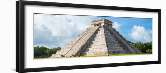 ¡Viva Mexico! Panoramic Collection - El Castillo Pyramid in Chichen Itza IV-Philippe Hugonnard-Framed Photographic Print