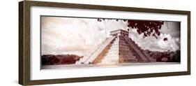 ¡Viva Mexico! Panoramic Collection - El Castillo Pyramid in Chichen Itza IX-Philippe Hugonnard-Framed Photographic Print