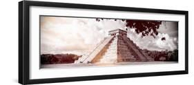 ¡Viva Mexico! Panoramic Collection - El Castillo Pyramid in Chichen Itza IX-Philippe Hugonnard-Framed Photographic Print