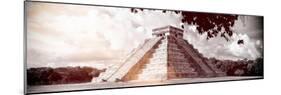 ¡Viva Mexico! Panoramic Collection - El Castillo Pyramid in Chichen Itza IX-Philippe Hugonnard-Mounted Photographic Print