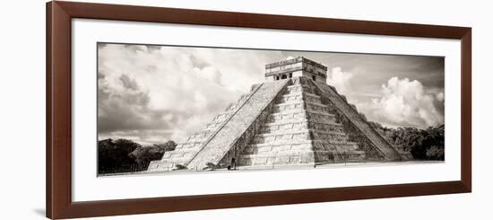 ¡Viva Mexico! Panoramic Collection - El Castillo Pyramid in Chichen Itza V-Philippe Hugonnard-Framed Photographic Print