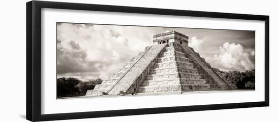 ¡Viva Mexico! Panoramic Collection - El Castillo Pyramid in Chichen Itza V-Philippe Hugonnard-Framed Photographic Print