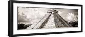 ¡Viva Mexico! Panoramic Collection - El Castillo Pyramid in Chichen Itza V-Philippe Hugonnard-Framed Photographic Print