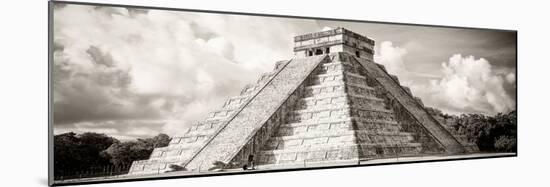 ¡Viva Mexico! Panoramic Collection - El Castillo Pyramid in Chichen Itza V-Philippe Hugonnard-Mounted Photographic Print