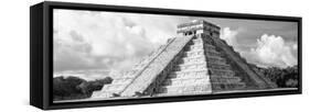 ¡Viva Mexico! Panoramic Collection - El Castillo Pyramid in Chichen Itza VII-Philippe Hugonnard-Framed Stretched Canvas