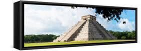 ¡Viva Mexico! Panoramic Collection - El Castillo Pyramid in Chichen Itza VIII-Philippe Hugonnard-Framed Stretched Canvas