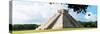 ¡Viva Mexico! Panoramic Collection - El Castillo Pyramid in Chichen Itza VIII-Philippe Hugonnard-Stretched Canvas
