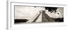 ¡Viva Mexico! Panoramic Collection - El Castillo Pyramid in Chichen Itza X-Philippe Hugonnard-Framed Photographic Print