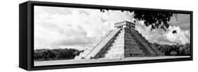 ¡Viva Mexico! Panoramic Collection - El Castillo Pyramid in Chichen Itza XI-Philippe Hugonnard-Framed Stretched Canvas