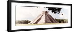 ¡Viva Mexico! Panoramic Collection - El Castillo Pyramid in Chichen Itza XII-Philippe Hugonnard-Framed Photographic Print