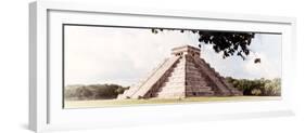 ¡Viva Mexico! Panoramic Collection - El Castillo Pyramid in Chichen Itza XII-Philippe Hugonnard-Framed Photographic Print