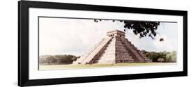 ¡Viva Mexico! Panoramic Collection - El Castillo Pyramid in Chichen Itza XII-Philippe Hugonnard-Framed Photographic Print