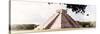 ¡Viva Mexico! Panoramic Collection - El Castillo Pyramid in Chichen Itza XII-Philippe Hugonnard-Stretched Canvas