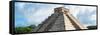 ¡Viva Mexico! Panoramic Collection - El Castillo Pyramid in Chichen Itza XIII-Philippe Hugonnard-Framed Stretched Canvas