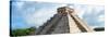 ¡Viva Mexico! Panoramic Collection - El Castillo Pyramid in Chichen Itza XIII-Philippe Hugonnard-Stretched Canvas