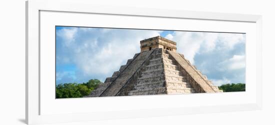 ¡Viva Mexico! Panoramic Collection - El Castillo Pyramid in Chichen Itza XIII-Philippe Hugonnard-Framed Photographic Print