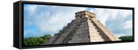 ¡Viva Mexico! Panoramic Collection - El Castillo Pyramid in Chichen Itza XIII-Philippe Hugonnard-Framed Stretched Canvas