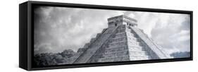 ¡Viva Mexico! Panoramic Collection - El Castillo Pyramid in Chichen Itza XIV-Philippe Hugonnard-Framed Stretched Canvas