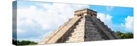 ¡Viva Mexico! Panoramic Collection - El Castillo Pyramid in Chichen Itza-Philippe Hugonnard-Stretched Canvas