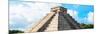 ¡Viva Mexico! Panoramic Collection - El Castillo Pyramid in Chichen Itza-Philippe Hugonnard-Mounted Photographic Print