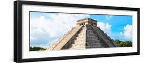 ¡Viva Mexico! Panoramic Collection - El Castillo Pyramid in Chichen Itza-Philippe Hugonnard-Framed Photographic Print