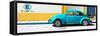 ¡Viva Mexico! Panoramic Collection - "En Linea Roja" Blue VW Beetle Car-Philippe Hugonnard-Framed Stretched Canvas