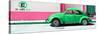 ¡Viva Mexico! Panoramic Collection - "En Linea Roja" Green VW Beetle Car-Philippe Hugonnard-Stretched Canvas