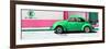 ¡Viva Mexico! Panoramic Collection - "En Linea Roja" Green VW Beetle Car-Philippe Hugonnard-Framed Photographic Print