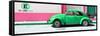 ¡Viva Mexico! Panoramic Collection - "En Linea Roja" Green VW Beetle Car-Philippe Hugonnard-Framed Stretched Canvas