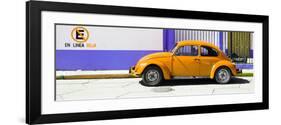 ¡Viva Mexico! Panoramic Collection - "En Linea Roja" Orange VW Beetle Car-Philippe Hugonnard-Framed Photographic Print