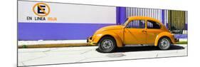 ¡Viva Mexico! Panoramic Collection - "En Linea Roja" Orange VW Beetle Car-Philippe Hugonnard-Mounted Photographic Print