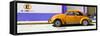 ¡Viva Mexico! Panoramic Collection - "En Linea Roja" Orange VW Beetle Car-Philippe Hugonnard-Framed Stretched Canvas