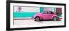 ¡Viva Mexico! Panoramic Collection - "En Linea Roja" Pink VW Beetle Car-Philippe Hugonnard-Framed Photographic Print