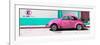 ¡Viva Mexico! Panoramic Collection - "En Linea Roja" Pink VW Beetle Car-Philippe Hugonnard-Framed Photographic Print