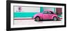 ¡Viva Mexico! Panoramic Collection - "En Linea Roja" Pink VW Beetle Car-Philippe Hugonnard-Framed Photographic Print